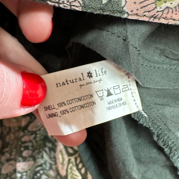 Natural Life Floral Button Front Amelia Dress Sz XL - Picture 5 of 8